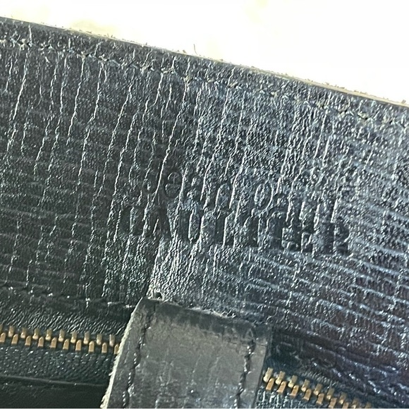 Jean Paul Gaultier 90s Vintage Black Leather Structured Portfolio - Picture 8 of 16